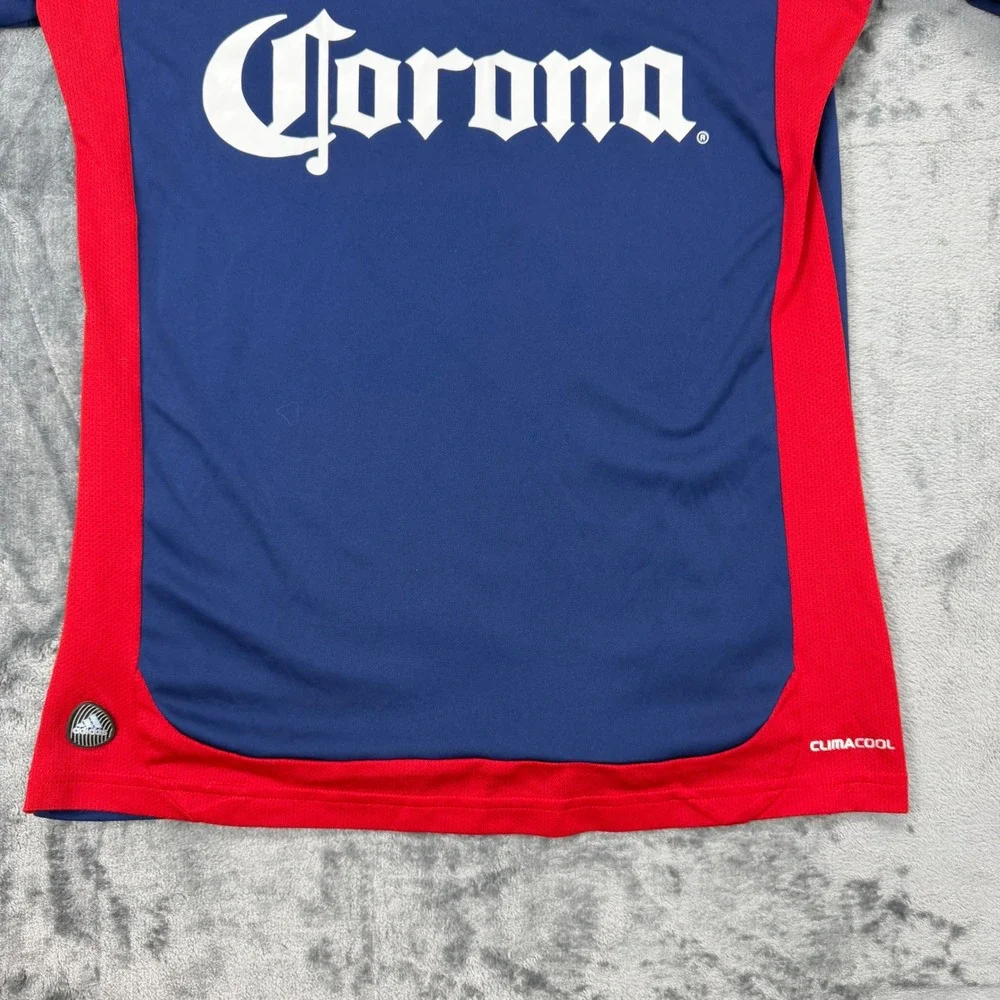 Rare Adidas 2013 Chivas USA MLS Soccer Jersey Mens Small Blue Corona Meerschaert